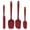 Red, variant on 600潞F High Heat-Resistant Silicone Spatula Set, Seamless Design Non-Stick Rubber with Cooking/Baking Utensil Set of 4 RED