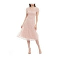 thumbnail image 1 of Sl Fashions Robe Midi en Dentelle Pailletée pour Femmes, Rose Clair/4, 1 of 1