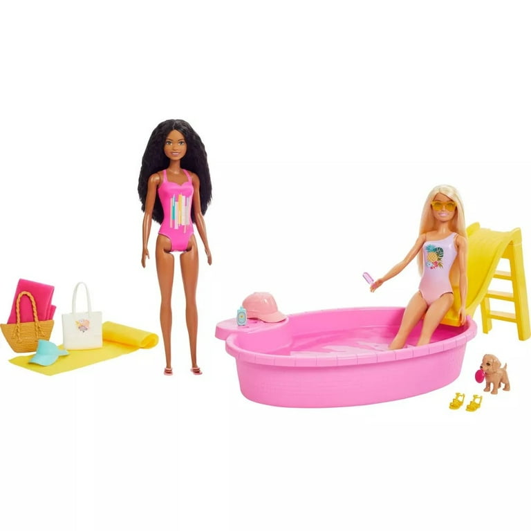 Barbie pool hot sale car