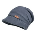 thumbnail image 4 of Umfun Women's Winter Bucket Hat with Brim Warm Knit Cloche Beanie Slouchy Fisherman Cap with Leather Patch Cozy Soft Cold Weather Accessories for Outdoor Travel and Daily Wear, 4 of 8