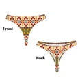 thumbnail image 3 of Balery Aztec Tangas de Algodón para Mujer con Estampado – Ropa Interior Sexy, Transpirable, G-string-Medium, 3 of 6
