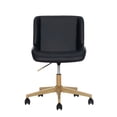thumbnail image 6 of Mainstays Daphne Mid Back Office Chair with Black Faux Leather, 6 of 9