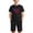 Black, variant on Afuyipoi Boys Girls 2PC Independence Day Sets (4-14 Years), 100%Cotton Printed Round Neck Top Elastic Waist Shorts Summer Holiday & Casual Daily Wear Pink 5T