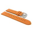 thumbnail image 3 of 18mm GT Rally Perforrated, Vented Racer Leather Watch Strap Band, Stainless Steel Buckle, 3 of 8