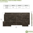 thumbnail image 5 of Ekena Millwork 49"W x 24 1/2"H x 1 1/4"D Castle Rock Stacked Stone, EverStone Faux Stone Siding Panel, Alder Creek, 5 of 9