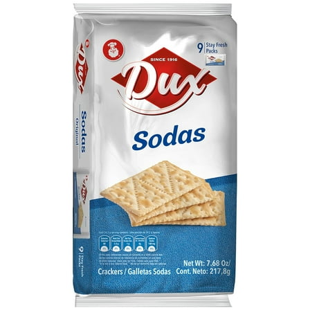 Pack of 18, Dux Sodas Crackers, 7.68 oz