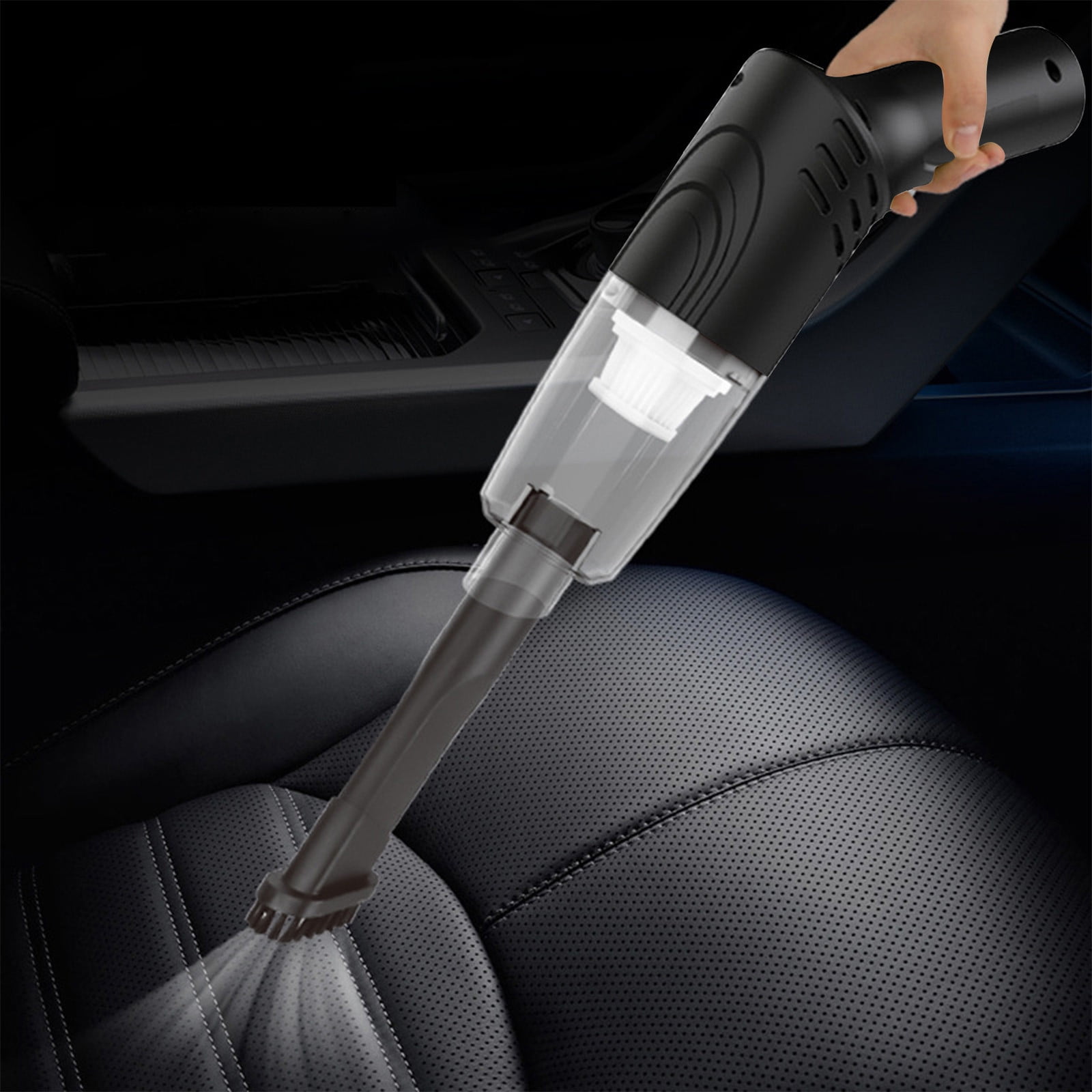 ZZkhGO Handheld Rotary Vacuum Cleaner, Mini Car and Home Multi-Purpose Dust Collector, Portable Mattress Sofa Upholstery Bedding Cleaner