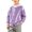 #A03-Purple, variant on Girls Varsity Jacket Kids Hooded Letterman Baseball Jacket Fleece Colorblock Bomber Jackets for Girls Casual Cardigan School Uniform with Pocket