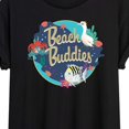 thumbnail image 3 of Disney - Beach Buddies - Juniors Ideal Flowy Muscle T-Shirt, 3 of 5