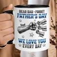 thumbnail image 4 of Personalized Dear Dad Happy Father’s Day 3D Effect Inflated Mug, Dad Fist Bump Coffee Mug, We Love You Every Day, Gift For Dad, Family Mug, 4 of 6