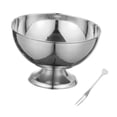 thumbnail image 4 of Tazón de helado de acero inoxidable Postre Sorbet Tazón Fruto Tazón de frutas Postre de acero inoxidable para el restaurante ensalada de shower L Plata, 4 of 8