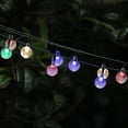thumbnail image 3 of Cadena de luz solar de 5M 20 LEDS, bola de iluminación exterior blanca, cadena de luz exterior Luces de Navidad a prueba de agua para fiesta, Navidad, exterior, decoración de la casa (color) Adepaton LN-0306, 3 of 5