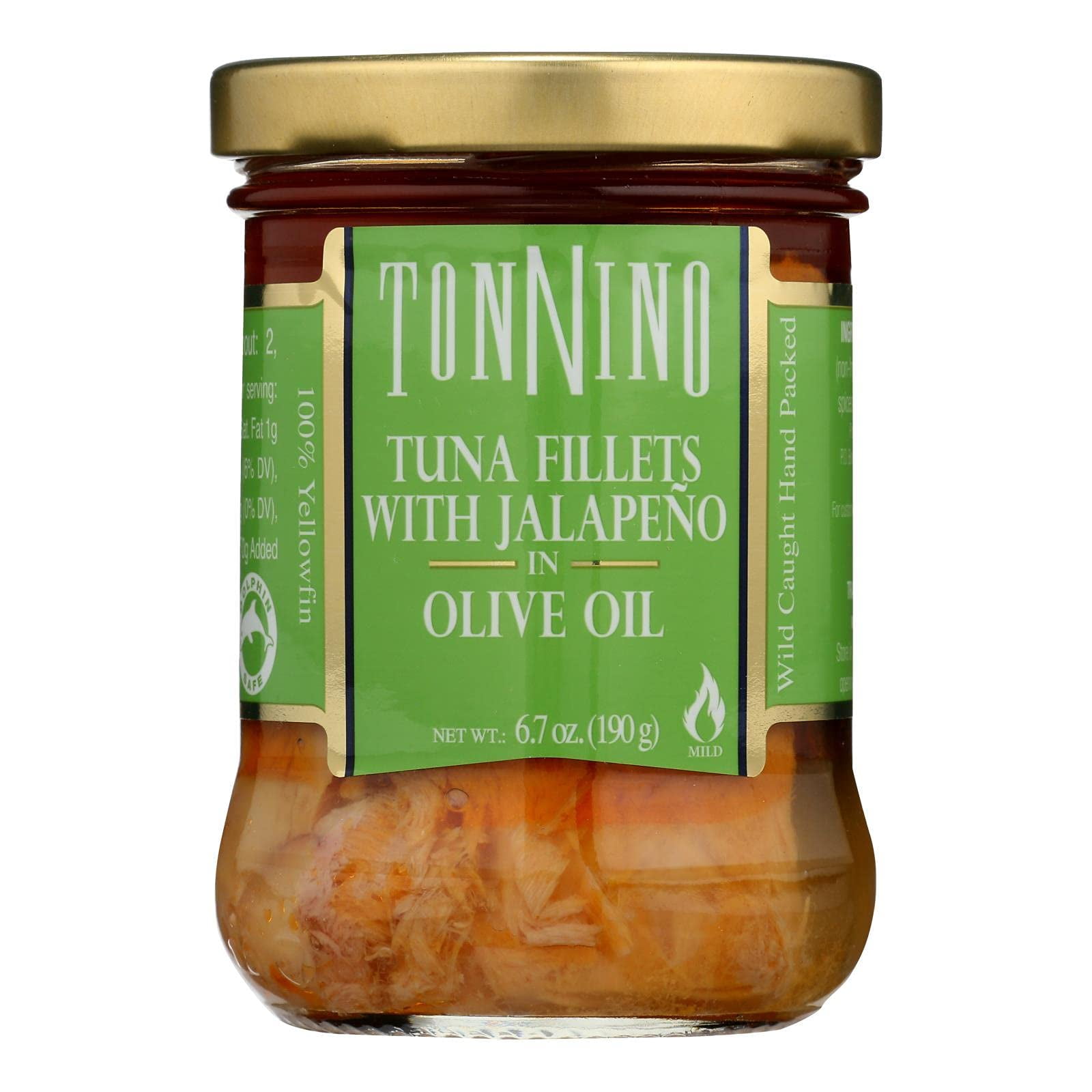 Tonnino Tuna Fillets - Jalapeno Olive Oil - Case of 6-6.7 Oz.6