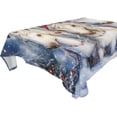 thumbnail image 4 of YAZAOO Square Tablecloth Christmas White Unicorns Pattern Tableclothes, 4 of 9