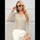 thumbnail image 5 of Blusas de Larga para Mujer, Blusas Informales de Negocios, Elegantes, para el Trabajo, la Oficina, Camisas Holgadas de Verano, Conjuntos de Moda 2025 Albaricoque M, 5 of 8