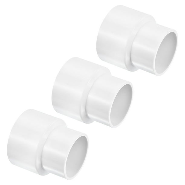 Uxcell 63mm to 50mm ID PVC Reducer Pipe Fitting Straight Adapter