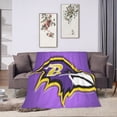 thumbnail image 5 of Manta de microfibra ultrasuave Baltimore Ravens, manta de microfibra de lujo para todas las estaciones, cálida para cama, sofá y viajes., 5 of 5