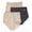 black/soft taupe, variant on Women's Bali DFDBB3 Double Support Brief Panty - 3 Pack (White x3 6)