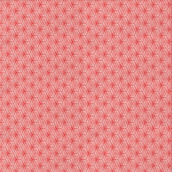 Ahgly Company Indoor Square Patterned Light Coral Pink Area Rugs, 8' Square
