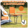 thumbnail image 5 of LIFERECORD Foldable Stadium Bleacher Seat with Back Support - Portable Heavy-Duty Steel Frame Chair for Family, Sports Games, Concerts, Camping - 225 lbs Capacity, Waterproof 600D Oxford Fabric, 5 of 10