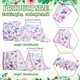 thumbnail image 2 of 2 rollos de cinta floral con borde alambrado de 19,6 yardas x 2,5 pulgadas, cinta con flores de mariposa, cintas decorativas de verano para manualidades, 2 of 5
