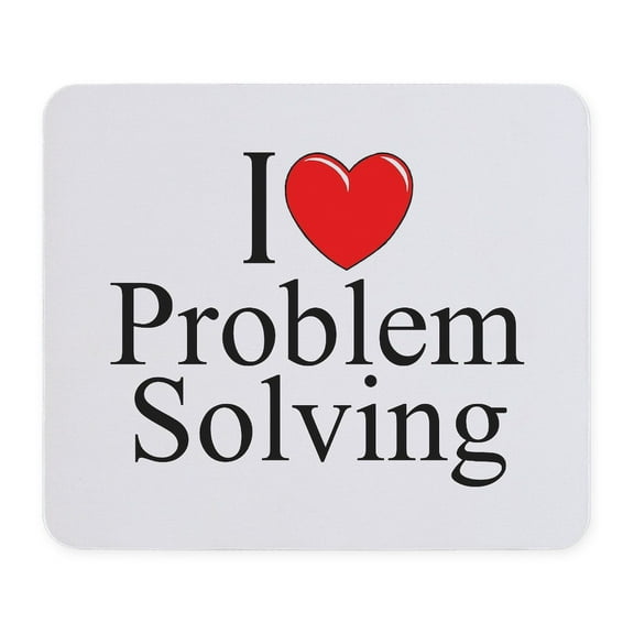 CafePress - I Love Problem Solving Mousepad - Non-slip Rubber Mousepad, Gaming Mouse Pad