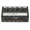 thumbnail image 2 of Amdohai MH400 Ultra Low-Noise 4-Channel Line Mixer Mini Audio Mixer with 1/4-inch TS Inputs & Output Volume Control for Guitars Bass Keyboards, 2 of 8