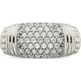 thumbnail image 5 of Sterling Silver Cz Band (Size 6) Made In Mexico qr7103-6, 5 of 5