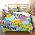 thumbnail image 1 of Street Graffiti Bedding Set Boho Duvet Cover King Queen Bedding-9, 1 of 1