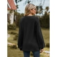 thumbnail image 3 of Cuteduck Women's Long Sleeve Pullover Tops for V Neck Casual T-shirts Loose Tunic Blouse, 3 of 5