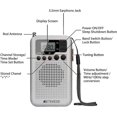thumbnail image 4 of TR106 Portable Mini Radio,AM FM,with Sleep Timer,Built-in Speaker,3.5mm Headphone Jack (Silver), 4 of 5