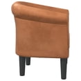 thumbnail image 2 of vidaXL Tub Chair Brown Faux Leather, 2 of 5