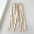 thumbnail image 4 of Pantalones Cargo De Paracaídas Y2K Parachute Cargo Pants Cordón Mujer Stripe Joggers Pantalones de chándal (Beige M) Cgtredaw para Mujer Beige T M, 4 of 7