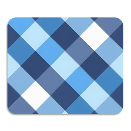 

ALAZA Dish Drying Mat for Kitchen Blue White Checkered Grid Pattern Counter Absorbent Draining Pad 23.6 x19.7