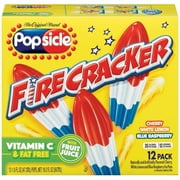 Popsicle: Firecracker Cherry White Lemon & Blue Raspberry 1.6 Oz Ice Pops, 12 Pk