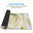 thumbnail image 4 of Bingfone White Rose Large Gaming Mouse Pad,Extended Desk Mousepad With Stitched Edges,Non-Slip Base,Water Resist Keyboard Pad For Gamer, Office & Home, 29.5 X 16 In, 4 of 9
