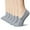 Grey, variant on 3-Pack Women's No Show Boat Socks Grip Liner Socks for Sports Low Cut Clear