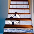 thumbnail image 3 of 6 unids / set de decoración de escaleras autoadhesivas vinilo 3D calcomanía escalera Mural decoración de escaleras para Colco Pegatina de escalera 3D, 3 of 8