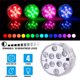 thumbnail image 4 of Luces LED sumergibles con mando a distancia, luces subacuáticas impermeables que funcionan con 16 lámparas que cambian de color para piscina, estanque, acuario, bañera, decoración de ducha Adepaton 2035768-2, 4 of 8