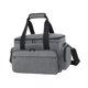 thumbnail image 3 of Bolsa de maquillaje de viaje, bolsa de aseo, bolso de mano grande, portátil, bolso de hombro ajustable Gris, 3 of 9