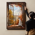 thumbnail image 6 of Canvas Wall Art for Living Room - Icelandic Sheepdog Dog Poster Print Vintage Home Decor Pets Oil Painting Autumn Room Decor, 6 of 6
