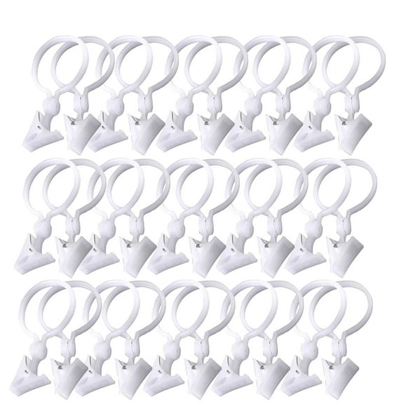 LEORX Curtain Hanger Clips 30Pcs 4.7x2.4x1.2in