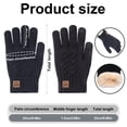 thumbnail image 6 of Abaima 2 Pairs Winter Wool Gloves for Men Women, Fleece Lined Knit Gloves with Touchscreen Fingers, Elastic Thermal Knit Lining Warm Gloves for Cold Weather, 6 of 8