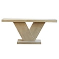 thumbnail image 6 of GZXS Modern Farmhouse Console Table with Sculptural X-Leg Design, 66" Long Narrow Entryway Sofa Table for Hallway, Living Room, Walnut Finish, 6 of 7