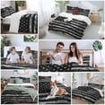thumbnail image 5 of 3 Piece American Rustic Flag,Duvet Cover Set Twin Size,Microfiber Comforter/Quilt Cover with Corner Ties and 2 Pillowcases,Independence Day USA Star Stripes Flag Soft Bedding with Zipper Closure, 5 of 8