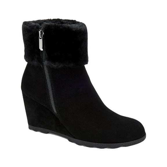 Alfani Womens Oreena Faux Suede Cold Weather Booties Black 5 Medium (B,M)