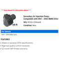 thumbnail image 2 of Secondary Air Injection Pump - Compatible with 2001 - 2003 BMW 325xi 2002, 2 of 2