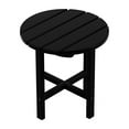 WestinTrends Outdoor Black Side Table, All Weather Poly Lumber