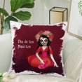 thumbnail image 2 of MKHERT Day Of Dead Pillow Covers Pillowcase Throw Pillows 18x18 inch, 2 of 2
