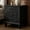 Black, variant on HIUU 20.5" Black 3 Drawer Vintage Scrollwork Embossed Accent End Table with Exquisite Carved Front,Vintage Handle,Solid Wood Legs,Smooth Glide Rails,Enough Space for Cleaning,Solid Wood Veneer